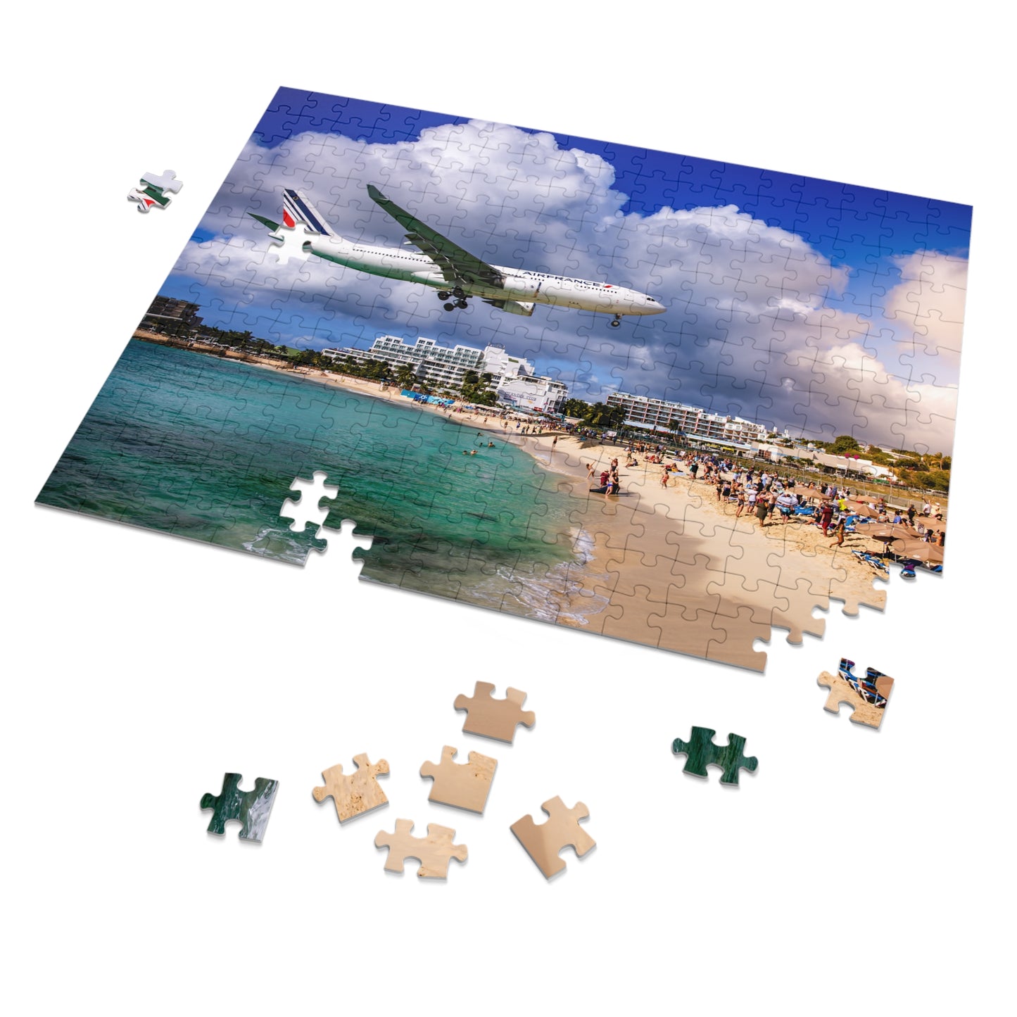Maho Beach Airplane Jigsaw Puzzle with Tin Box