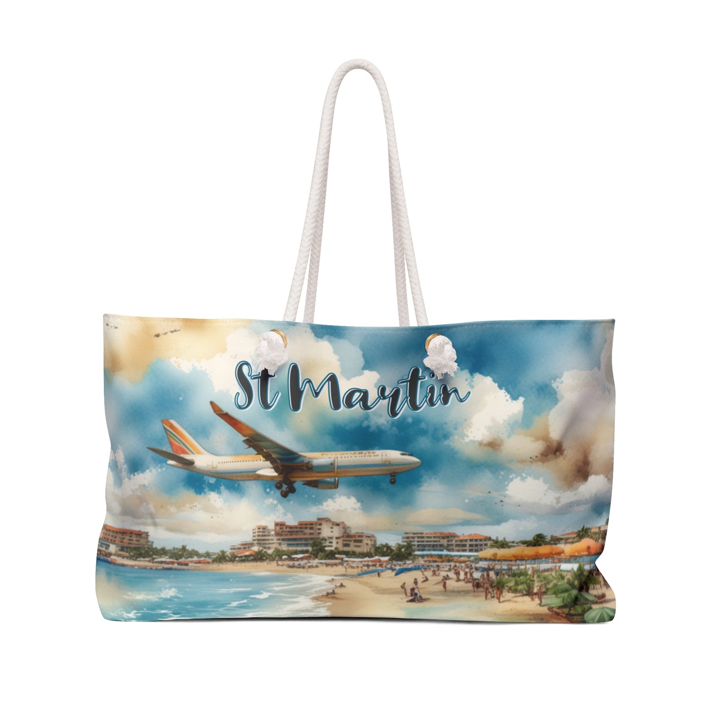 St Martin Watercolor Style 1 Logo, Weekender Bag
