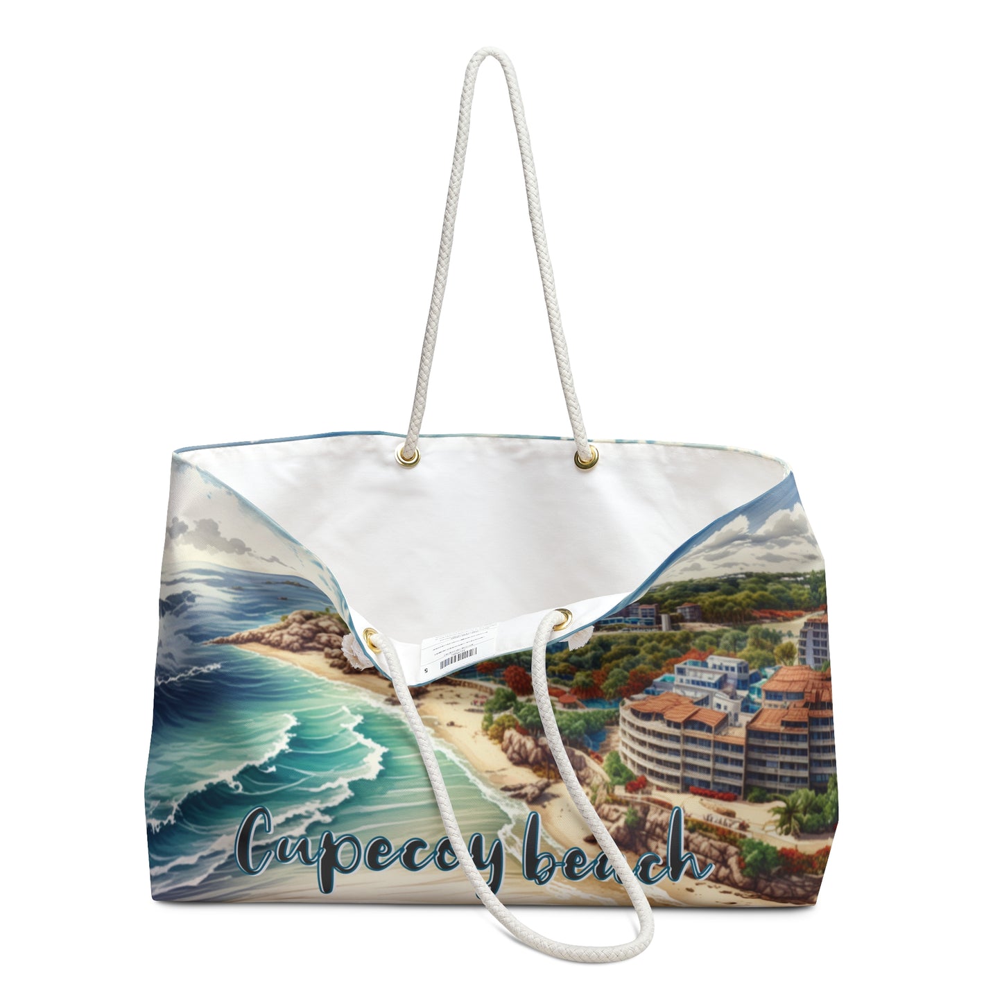 Cupecoy Beach 1 Logo, Weekender Bag