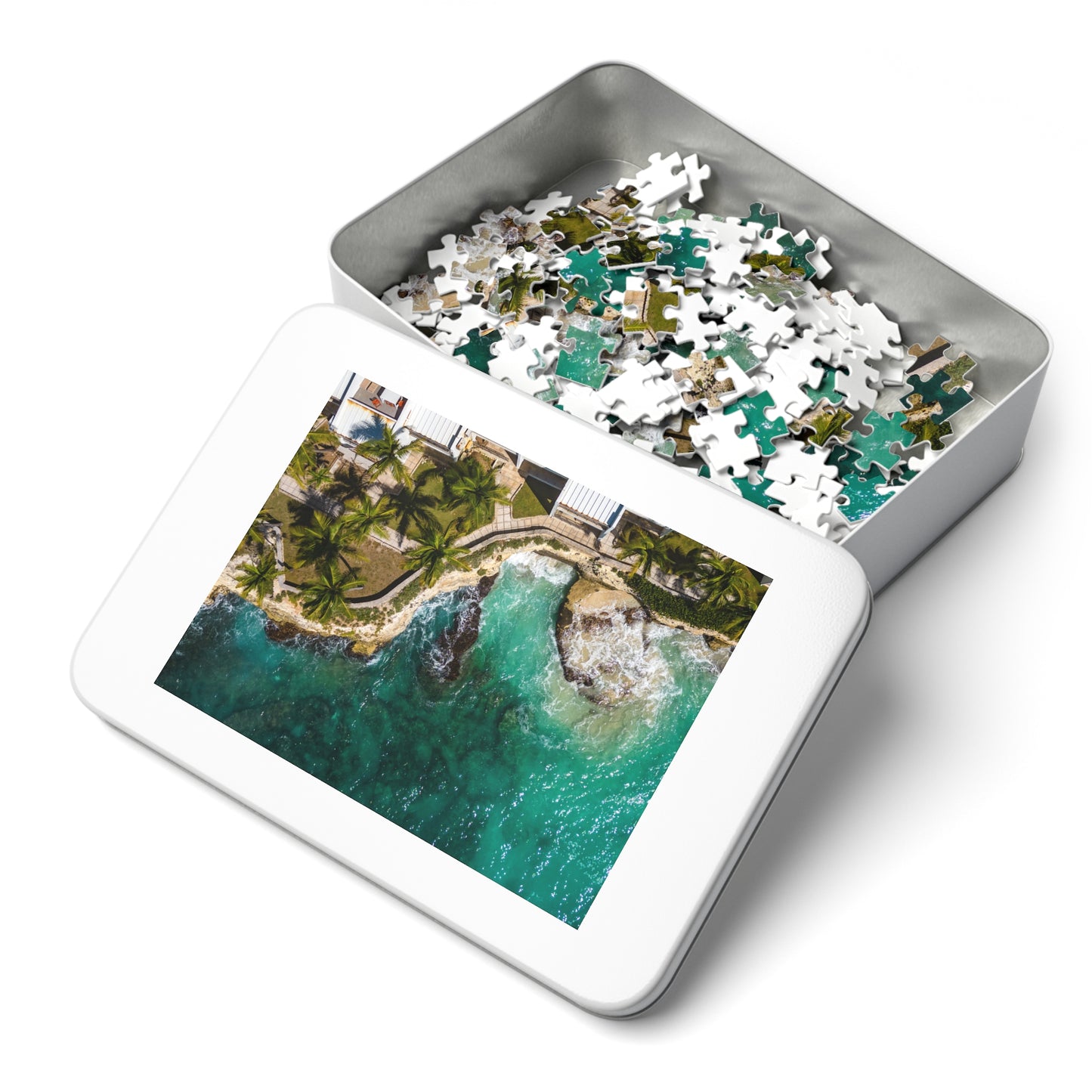 Cupecoy water Jigsaw Puzzle with Tin Box