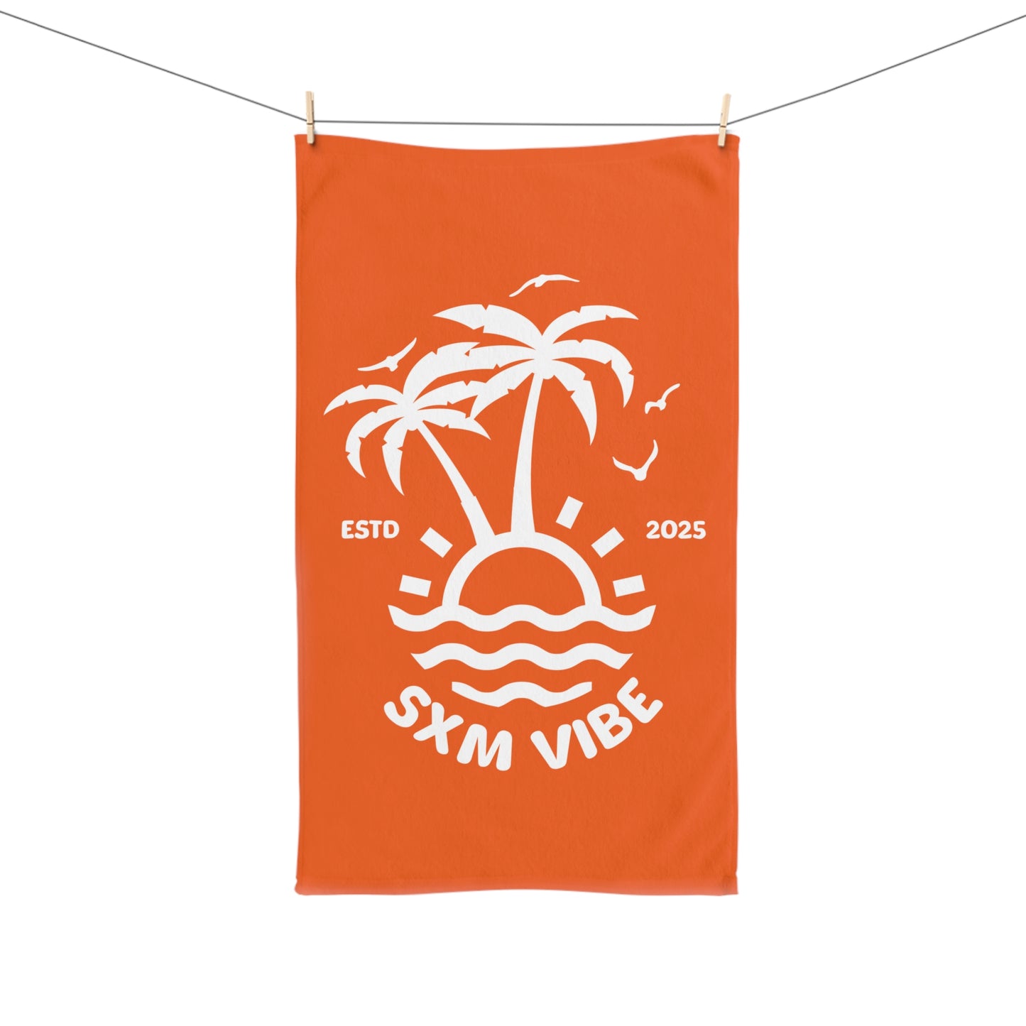 SXM Vibe Hand Towel (Orange)