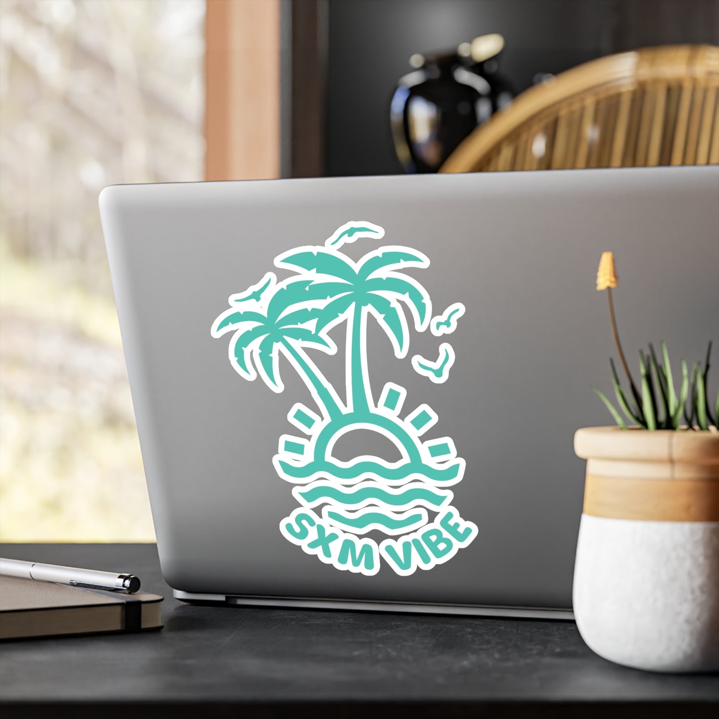 SXM Vibe Turquoise Kiss-Cut Vinyl Decals