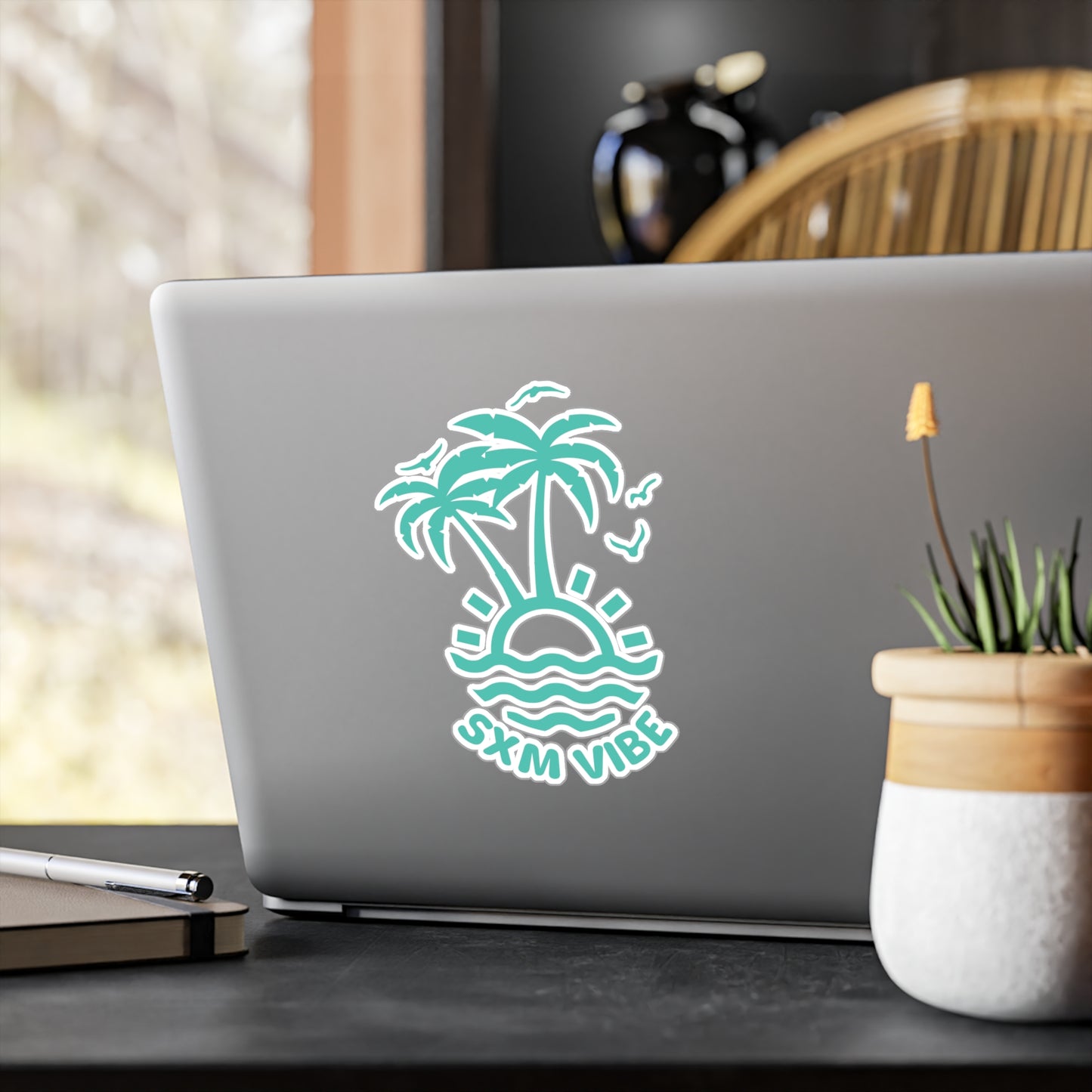 SXM Vibe Turquoise Kiss-Cut Vinyl Decals